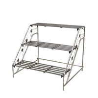 Présentoir en métal pour Pot de fleurs, étagère, personnalisé à 3 niveaux, pour plantes de jardin, escalier de balcon