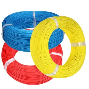 4 6 7 8 10 12 14 16 18 20 22 24 AWG Gauge Haute Température Résistant à la Chaleur Câble en Caoutchouc de Cuivre Solide Fil de Silicone