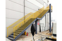 Escaliers en spirale préfabriqués en acier de conception moderne de haute qualité Escalier extérieur en acier en métal pour application scolaire