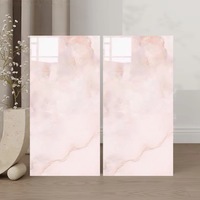 Carrelage pleine masse en porcelaine 600x1200, assortiment rose blush onyx, marbre poli brillant, brique réfractaire moderne, pour murs et sols résidentiels USA
