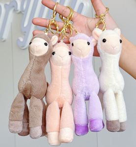 Popolare Portachiavi Kawaii a Forma di <span class=keywords><strong>Alpaca</strong></span> in Morbido Cotone Ecologico Personalizzabile Mini Peluche Ciondolo per Zaino Regalo per Bambini - Product Image 1