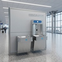 Robinet à capteur sans contact à économie d'énergie en acier inoxydable, distributeur d'eau commercial pour entreprises