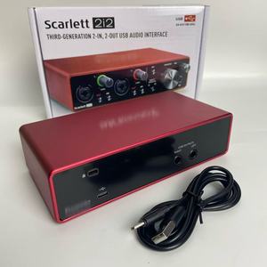 <span class=keywords><strong>Carte</strong></span> <span class=keywords><strong>son</strong></span> externe professionnelle USB pour ordinateur, sans pilote, pour streaming en direct, karaoké, enregistrement d'instruments, production musicale, contrôleur - Product Image 3