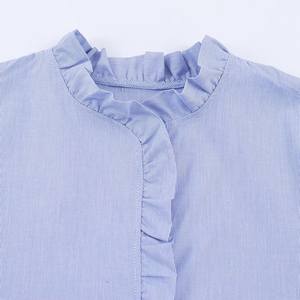 ZATRHMBM Primavera 2026 Nuova Collezione Camicia da <span class=keywords><strong>Donna</strong></span> in Popeline con Decorazioni Stratificate, Top Casual <span class=keywords><strong>Vintage</strong></span> a Maniche Lunghe - Product Image 4