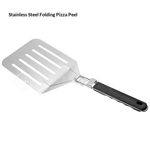 Spatule ménagère pliable pour <span class=keywords><strong>pizza</strong></span> et gâteaux, avec poignée en TPR perforée, en acier inoxydable 430, pour transfert de pâtisserie, 24x33cm DRM - Product Image 2