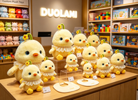 Peluche personnalisée, poussin jaune mignon, animal en peluche pour cadeau, décoration de la maison, OEM ODM, peluche personnalisée