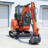 Mini-excavatrice 3,5 tonnes avec moteur EPA CE Euro 5, livraison gratuite, excavatrice sur chenilles pour ferme, mini-excavatrices domestiques 1 tonne 2 tonnes
