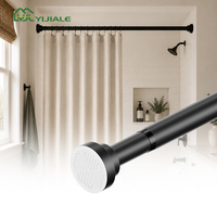 YIJIALE Barra de tensión de acero al carbono con recubrimiento E-Coat de 22 mm (19.69-31.5 pulgadas) para ducha, de alta resistencia, sin herramientas, para baño, 30K SQM, para exportación