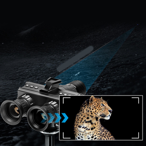 กล้องส่องกลางคืนแบบกำหนดเอง ความละเอียด 4K สีเต็มรูปแบบ อินฟราเรด อุปกรณ์ถ่ายภาพดิจิทัลอินฟราเรด สำหรับดูสัตว์ป่า หน้าจอคู่ทรงกลม - Product Image 2