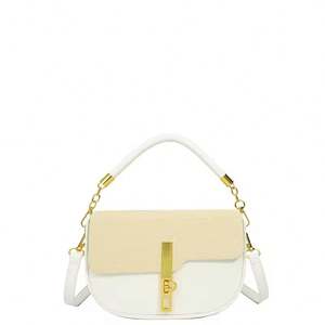 Bolso de mano de lujo para mujer en PU con remaches de alta calidad, con correa de hombro y diseño de nube arrugada - Product Image 5