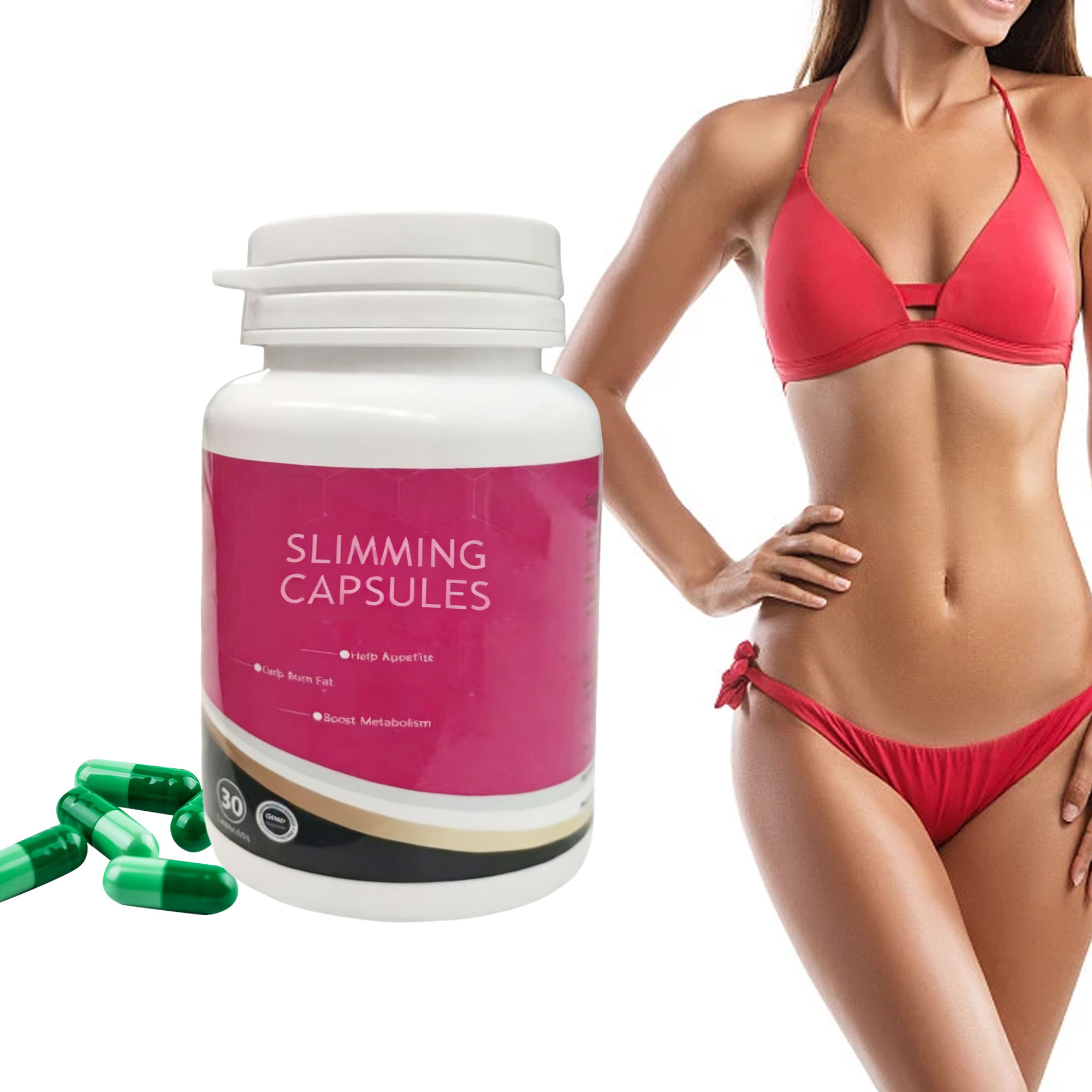 Strong Herbal Natural Supplement Blended With Powerful Herbs Ignites Metabolism Reduces Fatigue Pills Diet Slimming Capsule