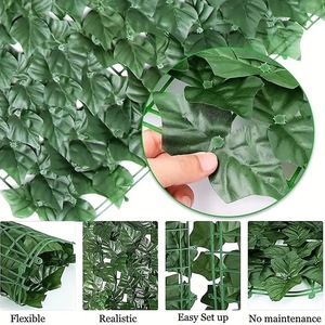 Panneau mural végétal en maille de feuilles de lierre artificiel Xinsheng pour balustrade de balcon, plante grimpante décorative, extérieur, mariage, maison - Product Image 2