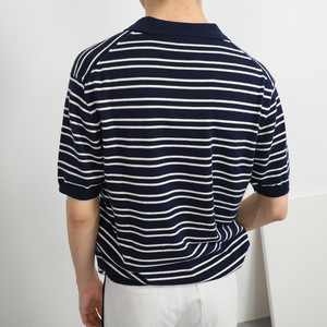 <span class=keywords><strong>Chemise</strong></span> à manches courtes pour hommes, col rayé en soie glacée, <span class=keywords><strong>tendance</strong></span>, polyvalente, simple, élégante, avec un style tu, nouvel arrivage d'été <span class=keywords><strong>2022</strong></span> - Product Image 3