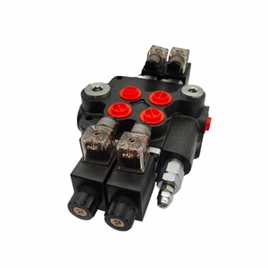 Vanne de commande directionnelle monobloc hydraulique à solénoïde à 2 bobines à centre ouvert Huamao 2Z80-AA-ES3-12/24VDC-G, garantie 1 an, 250 bars - Product Image 1