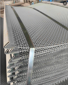 شبكة سلكية منسوجة ومموجة من الفولاذ المقاوم للصدأ - شاشة اهتزازية شديدة التحمل لفرز الحصى والرمل والصخور والأحجار في التعدين - Product Image 4