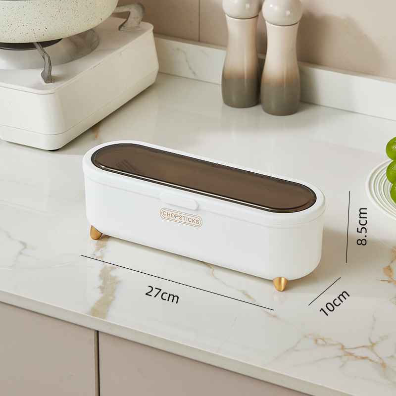 [food grade 0 odor] white-chopsticks box (light luxury storage)