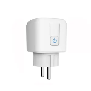 Tuya Blue tooth Mash Smart Socket Plug WiFi EU Adaptateur, Accessoires d'équipement électrique domotique, Support Google Home Alexa