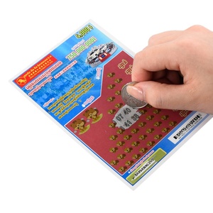 Carte de loterie à gratter personnalisée, fabricant de tickets de loterie à gratter de haute qualité avec conception gratuite - Product Image 2