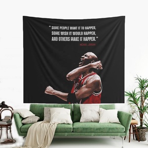 Tapiz de baloncesto Dunk, tapices deportivos, carteles, decoración del hogar, arte de pared Michael Jordans, colgante para regalos de fanáticos del baloncesto - Product Image 1