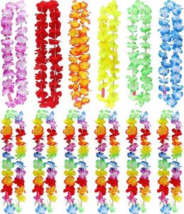 Collares de Flores LED Hawaianos, Collares Luminosos de Arcoíris para Fiestas Tropicales Hawaianas, Decoraciones para Carnaval y Playa - Product Image 3