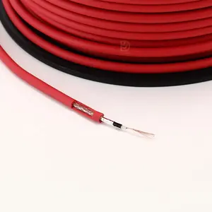 Alta calidad PVC rojo Triple aislamiento OFC trenza Al Foil doble blindado bajo ruido HIFI altavoz Cable micrófono Cable