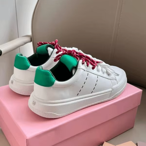 รองเท้าผ้าใบผู้หญิงสไตล์เรโทรลำลองจากโรงงาน MIU หนังวัวแท้ชั้นดี พื้นหนา เพิ่มความสูง ระบายอากาศได้ดี เหมาะสำหรับเดินเล่น ฤดูร้อน ฤดูใบไม้ผลิ ฤดูใบไม้ร่วง - Product Image 5