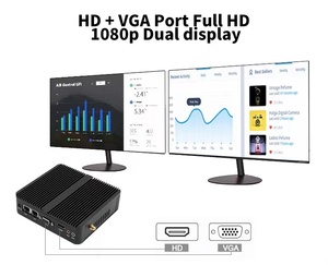 Mini PC Celeron J1900 Dual RS232 Quad Core Barebone Sistema Industrial Barato Mini PC Win10 Linux Com WLAN - Product Image 2