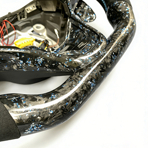 Volant en fibre de carbone forgé personnalisé avec LED pour <span class=keywords><strong>Volkswagen</strong></span> <span class=keywords><strong>Golf</strong></span> R 6 7 7.5 <span class=keywords><strong>8</strong></span> VW MK8 8R Gti <span class=keywords><strong>Gtd</strong></span> - Product Image 2