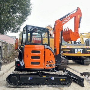 Miniexcavadora Usada Original Hitachi ZX55USR de Japón, 5.5 Toneladas, Giro de Cola Cero, Excavadora Hidráulica Pequeña para Trabajos en Espacios Estrechos - Product Image 2