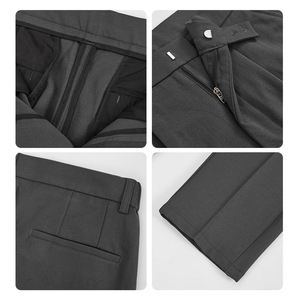 Pantaloni Eleganti da <span class=keywords><strong>Uomo</strong></span> OEM/ODM, Slim Fit, Gamba Dritta, Neri, Formali, per Ufficio e Casual - Product Image 5
