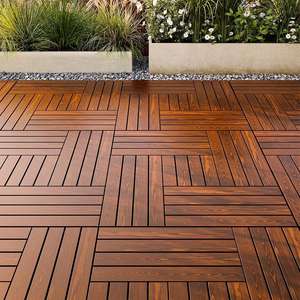 Tarima de Madera para Terraza, Fácil Instalación, para Patio o Jardín, con Sistema de Enclavamiento - Product Image 2