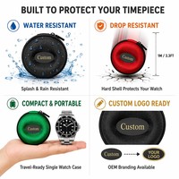 Étui de montre individuel en EVA coloré, sac souple anti-friction en PC portable, boîte de protection de voyage pour montre, logo personnalisé, vente en gros OEM