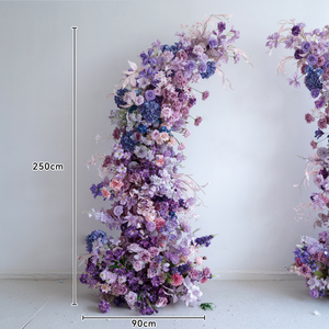 Фиолетовый искусственный цветок свадебная АРКА для свадебного украшения - Product Image 4