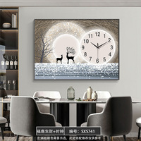 Horloge murale décorative pour boîtier de compteur, panneau d'accès relevable Push-Pull pour disjoncteur, pour la maison, l'hôtel, le bureau et l'intérieur