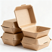 Barquettes pour frites, boîtes à emporter pour nouilles et sushis, écologiques, sans BPA, boîtes en papier de taille personnalisée