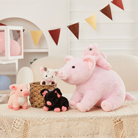 Peluche cochon peluche maman peluche douce peluche bébé cochon peluches Kawaii cadeau d'anniversaire de noël OEM