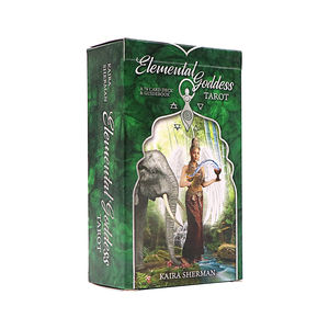 مخصص التارو القمر رايات 78 صفحة طباعة وتعبئة بطاقات التارو مع دليل مذهب الذهب/الفضة حافة التارو أوراكل سطح السفينة - Product Image 2