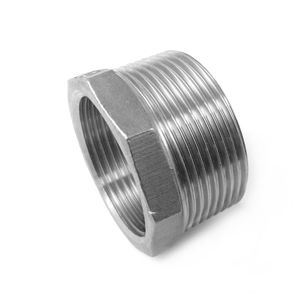 Raccord rapide à réduction femelle en acier inoxydable AISI 316 fileté au gaz de 1''1/2 à 1 ''avec normes BSPP BSPT Taille de tuyau de 12mm - Product Image 1