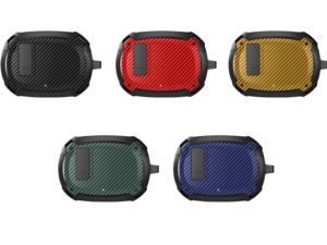 Estuche Protector para Auriculares de Secado Rápido, Ecológico, Anti-Pérdida, Resistente a Golpes, con Bloqueo, de TPU con Imitación de Fibra de Carbono, de Alta Calidad para Estudio - Product Image 2