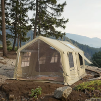 Tente de camping gonflable familiale, imperméable, durable, installation rapide pour les voyages en plein air et les pique-niques