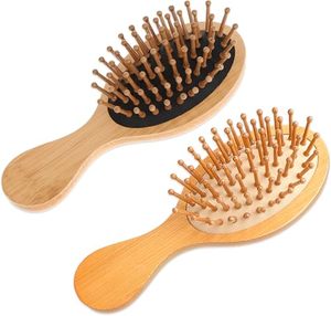 Mini Peine de Bambú Personalizado, Cepillo de Madera para Masaje y Peinado del Cuero Cabelludo, Herramienta de Cuidado del Cabello de Bolsillo con Logotipo, Herramienta Natural para Peinar el Cabello - Product Image 1