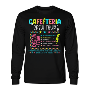 Camiseta de manga larga Cafeteria Crew Tour con diseño del equipo de almuerzo escolar - Product Image 2