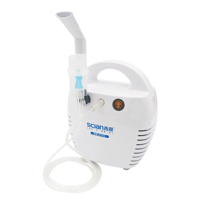 SCIAN NB-211C OEM Harga Grosir Obat Asma Penggunaan Di Rumah Nebulizer Kompresor Portabel dengan Pegangan