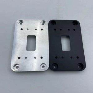 Usinage CNC sur mesure pour la fabrication de plaques de couverture d'équipement en aluminium, boîtiers usinés avec précision, plaques de base, anodisation noire et argentée - Product Image 2