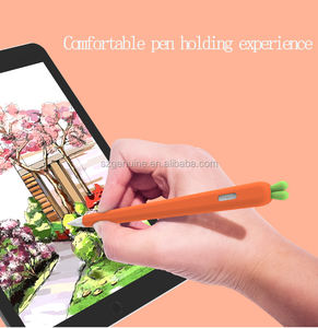 กล่องดินสอซิลิโคนนุ่มลายแครอทน่ารักสำหรับ <span class=keywords><strong>Apple</strong></span> <span class=keywords><strong>Pencil</strong></span> <span class=keywords><strong>1</strong></span>/2 ป้องกันการกระแทก ชุบด้วยไฟฟ้า งานฝีมือพิเศษ ผลิตจากวัสดุ PC ทนทาน - Product Image 3