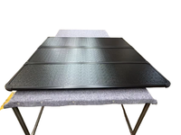 Couverture de benne de camion pliable en alliage d'aluminium avec bande lumineuse LED, compatible avec les modèles de pick-up populaires de taille standard et de taille moyenne