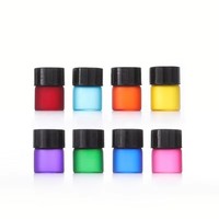 Flacons en verre cylindriques pour échantillons de parfum cosmétique de 1 ml, 2 ml, 3 ml, mini-bouteilles colorées