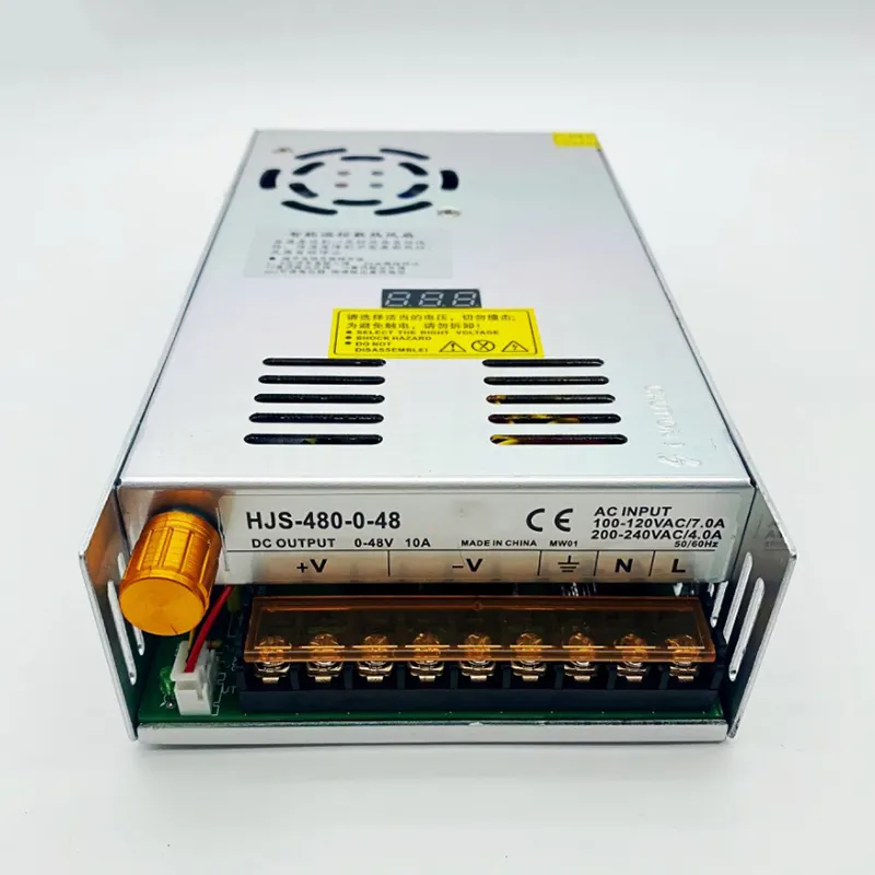 AC 110V 220V 0-48V 10A 480W DC แรงดันไฟฟ้าเสถียรภาพดิจิตอล Switching Power Supply