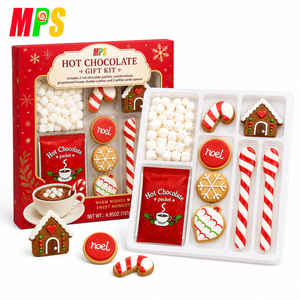 Vente flash Coffrets cadeaux <span class=keywords><strong>de</strong></span> Noël personnalisés pour enfants <span class=keywords><strong>Poudre</strong></span> <span class=keywords><strong>de</strong></span> <span class=keywords><strong>chocolat</strong></span> sucrée avec biscuits Friandises sucrées - Product Image 3