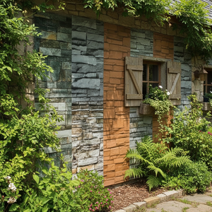 Panneaux muraux décoratifs en PU pour chambres froides et cloisons, panneaux sandwich métalliques avec caractéristiques ignifuges - Product Image 1